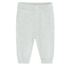 Cool Club, Pantaloni fara botosei pentru bebelusi, din tricot, gri