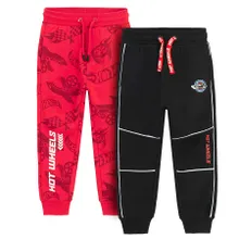 Cool Club, Pantaloni trening pentru baieti, mix, imprimeu Hot Wheels, set, 2 buc.