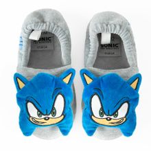 Cool Club, Papuci de casa pentru baieti, gri, imprimeu Sonic the Hedgehog