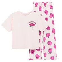 Cool Club, Pijama pentru fete, roz, imprimeu SmileyWorld
