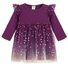 Cool Club, Rochie cu maneca lunga pentru fete, violet