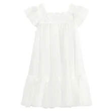 Cool Club, Rochie cu maneca scurta pentru fete, alb
