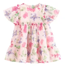 Cool Club, Rochie cu maneca scurta pentru fete, roz