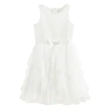 Cool Club, Rochie fara maneci pentru fete, alb