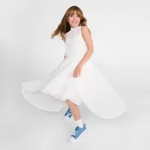 Cool Club, Rochie fara maneci pentru fete, alb