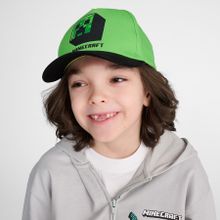 Cool Club, Sapca pentru baieti, verde, imprimeu Minecraft