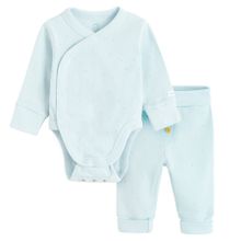 Cool Club, Set pentru baieti, Body cu maneca lunga, Pantaloni fara botosei, albastru