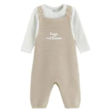 Cool Club, Set pentru baieti, Body cu maneca lunga, Salopeta, mix