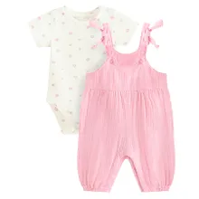 Cool Club, Set pentru fete, Body cu maneca scurta, Salopeta, mix