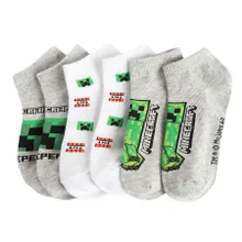 Cool Club, Sosete pentru baieti, mix, imprimeu Minecraft, set, 3 buc.