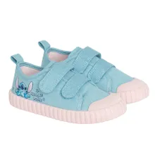 Cool Club, Tenisi pentru fete, albastru, talpa Barefoot, imprimeu Lilo si Stitch