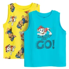 Cool Club, Tricou fara maneci pentru baieti, mix, imprimeu Paw Patrol, set, 2 buc.