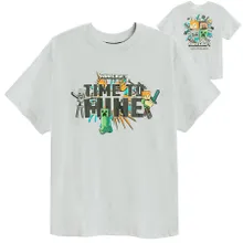 Cool Club, Tricou pentru baieti, gri, imprimeu Minecraft