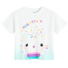 Cool Club, Tricou pentru fete, alb, imprimeu Gabby's Dollhouse