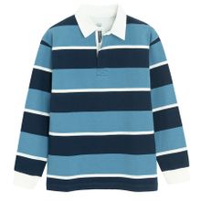 Cool Club, Tricou polo cu maneca lunga pentru baieti, albastru