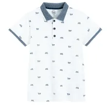 Cool Club, Tricou polo cu maneca scurta pentru baieti, alb