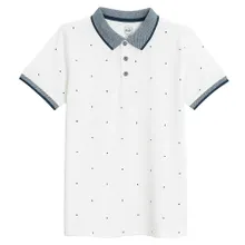 Cool Club, Tricou polo cu maneca scurta pentru baieti, alb