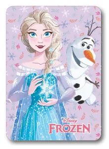 Frozen, patura polar, roz, 100-140 cm