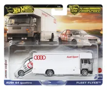 Hot Wheels, Car Culture, Team Transport, Audi S4 Quattro & Fleet Flyer, scara 1:64, JBM30