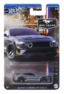 Hot Wheels, Celebrations, '18 Ford Mustang RTR Spec 5, masina, scara 1:64, JBY53