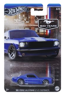 Hot Wheels, Celebrations, '65 Ford Mustang 2+2 Fastback, masina, scara 1:64, JBY49