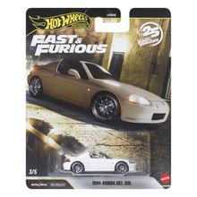 Hot Wheels, The Fast and the Furious, 1994 Honda Del Sol, masina premium, scara 1:64, JHW63