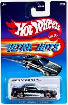 Hot Wheels, Ultra Hots, '89 Mazda Savanna RX-7 FC3S, masina, scara 1:64, JBY62
