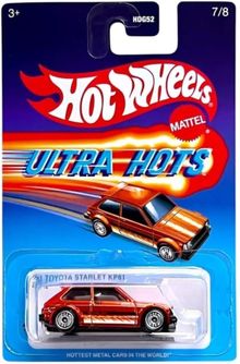 Hot Wheels, Ultra Hots, '91 Toyota Starlet KP61, masina, scara 1:64, JBY66