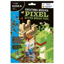 Kidea, mozaic creativ, pixel, set de lipit si colorat