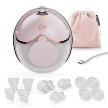 Kinderkraft, Hands-Free, pompa electrica simpla pentru san MamaFlow, Pink