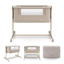 Kinderkraft, Nestee Grow 2, patut suplimentar, beige wood