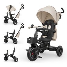 Kinderkraft, Spinstep 2 Plus, tricicleta multifunctionala 6in1, bej