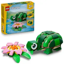 LEGO Creator, Broasca-testoasa cu o floare de nufar, 31377