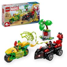 LEGO Marvel, Spin si Electro intr-o urmarire cu dino-vehicule, 11198