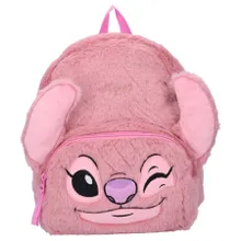 Lilo si Stitch, Fluffy Festival, rucsac din plus pentru prescolar, roz
