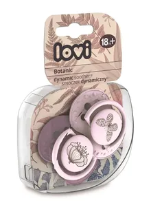 Lovi, Botanic Girl, suzeta dinamica din silicon, 18 luni+, 2 buc.