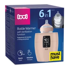Lovi, incalzitor de biberoane, 6 in 1, Nude