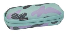 Milan, Camouflage Turquoise, penar oval, fara rechizite scolare, turcoaz-violet