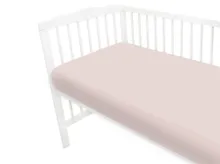 MimiNu, cearceaf cu elastic, jersey, roz, 140-70 cm