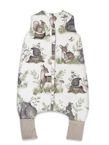 MimiNu, Padurea linistitas, sac de dormit cu picioare, calduros, TOG 2.5, marime S, 1-2,5 ani