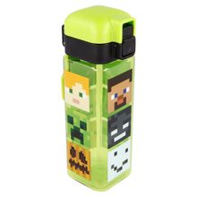 Minecraft, Sticla de apa cu capac cu buton Square, 550 ml