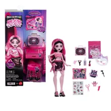 Monster High, Self-Scare Secrets, Draculaura, set de joaca cu papusa si accesorii
