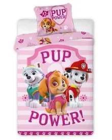 Paw Patrol, set lenjerie de pat single, 140-200 cm