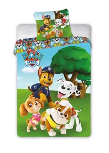 Paw Patrol, set lenjerie de pat single, 140-200 cm