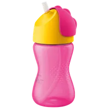 Philips Avent, cana cu pai, roz, 12 luni+, 300 ml, SCF798/02