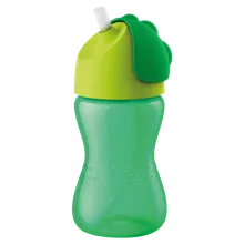 Philips Avent, cana cu pai, verde, 12 luni+, 300 ml, SCF798/01