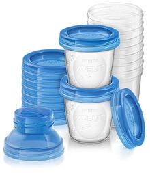 Philips Avent, recipient pentru depozitarea laptelui matern, 180 ml, 10 buc., SCF618/10