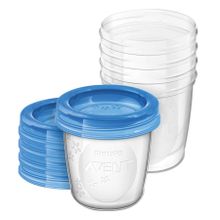 Philips Avent, recipient pentru depozitarea laptelui matern, 180 ml, 5 buc., SCF619/05