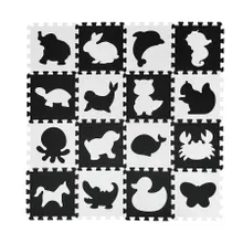 Smiki, covoras din spuma, animalute, 16 elemente