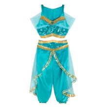 Smiki, Jasmine Aladdin, costum pentru copii, turcoaz, 117/128 cm